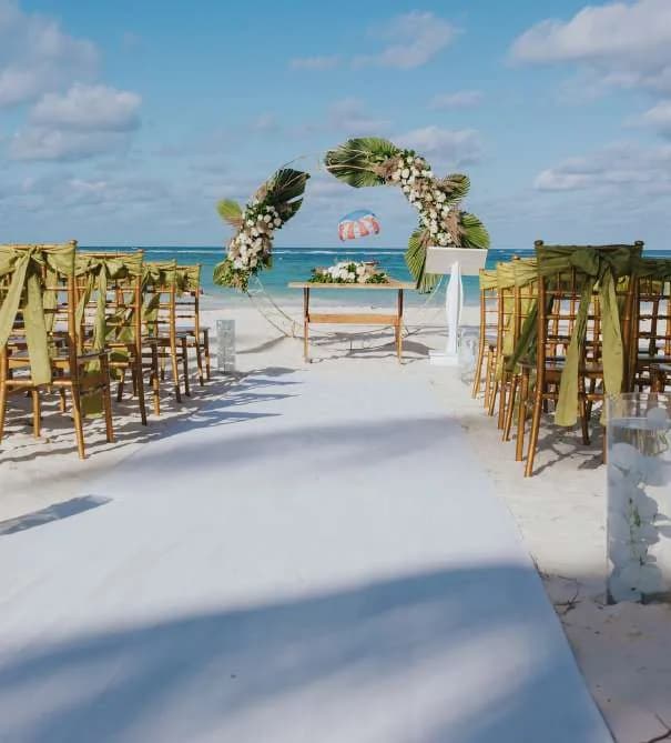 Beach ceremony venue at Occidental Punta Cana