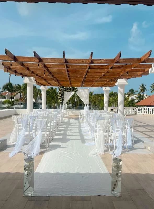 Terrace ceremony venue at Occidental Punta Cana